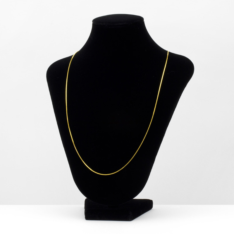 スライド式ボックスチェーンコード＜ゴールドカラーコート＞(70cm